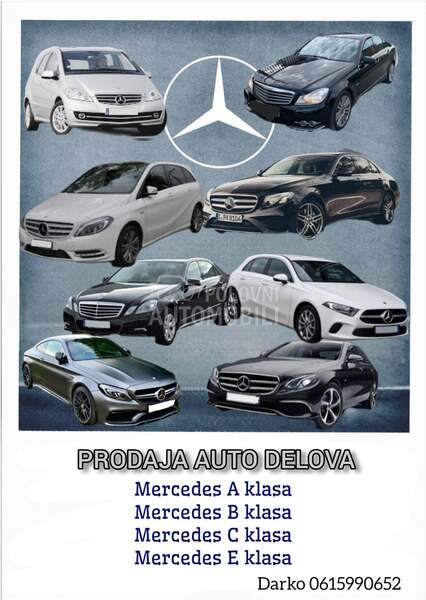 svi delovi limarije za Mercedes Benz A Klasa, B Klasa, C Klasa ... od 2000. do 2018. god.