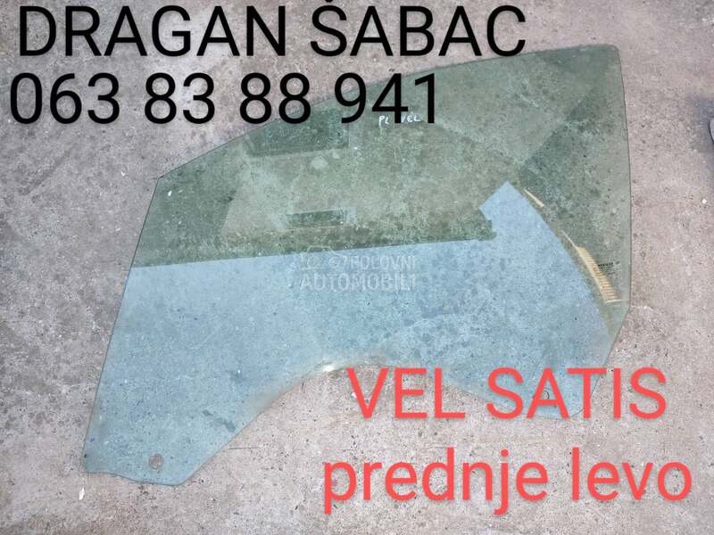 Staklo stakla za Renault Vel Satis od 2001. do 2009. god.