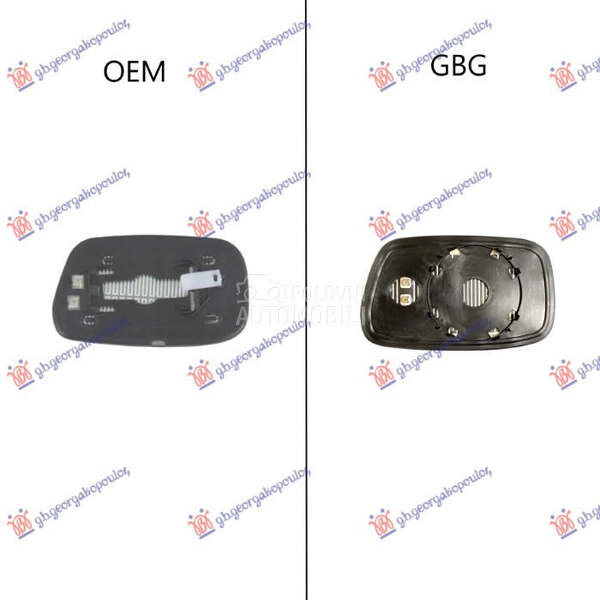 STAKLO RETROVIZORA SA GREJACEM za Toyota Avensis od 1997. do 2003. god.
