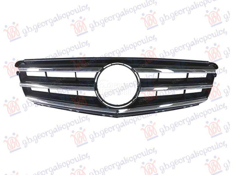 PVC MASKA HROM/CRNA (AVANTGARD za Mercedes Benz C Klasa od 2007. do 2011. god.