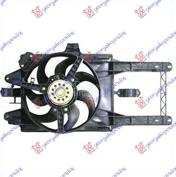 VENTILATOR HLADNJAKA KOMPLET ( za Lancia Ypsilon od 1996. do 2003. god.