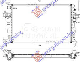 HLADNJAK MOTORA 1.3CDTi 1.7DTi za Opel Corsa C od 2000. do 2006. god.