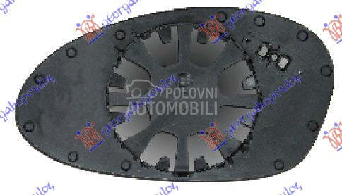 STAKLO RETROVIZORA SA GREJACEM za BMW Serija 1 od 2004. do 2011. god.