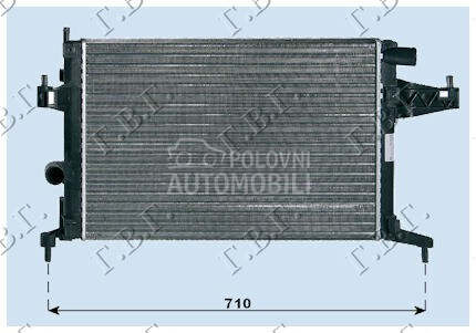 HLADNJAK MOTORA 1.4/1.8 (MAN) za Opel Tigra od 2004. do 2009. god.