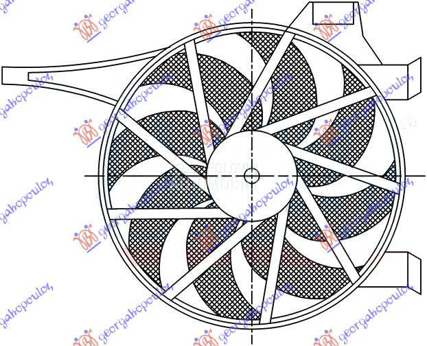 VENTILATOR KLIME KOMPLET (1.3/ za Opel Combo od 2000. do 2012. god.