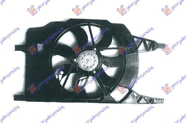VENTILATOR KOMPLET (BENZIN/DIZ za Renault Laguna od 2000. do 2007. god.