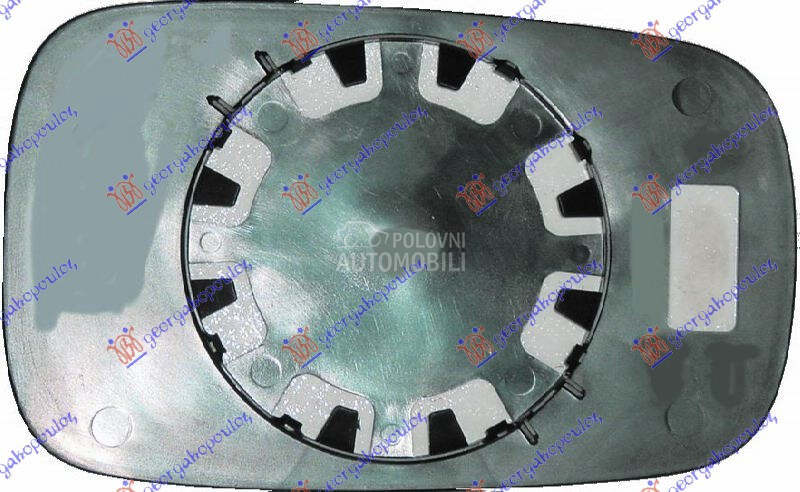 STAKLO RETROVIZORA SA GREJACEM za Renault Laguna od 2000. do 2007. god.