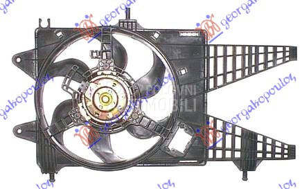 VENTILATOR KOMPLET (1.3 MULTIJ za Lancia Musa od 2003. do 2013. god.