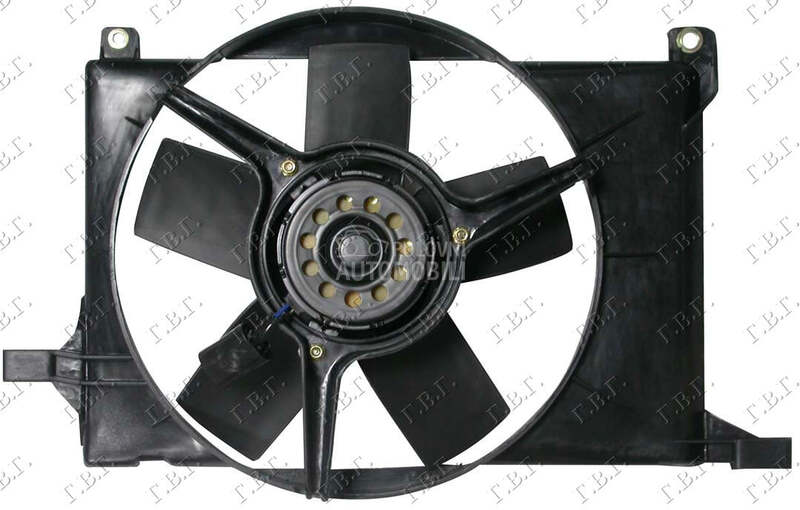 VENTILATOR HLADNJAKA KOMPLET ( za Opel Corsa B od 1996. do 1997. god.