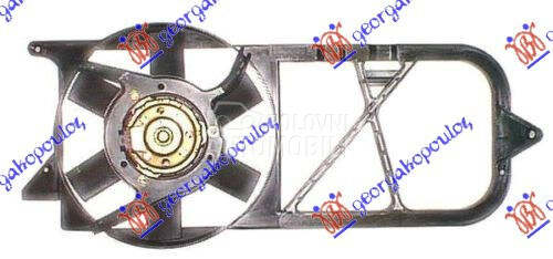 VENTILATOR HLADNJAKA KOMPLET ( za Opel Corsa B od 1997. do 2000. god.