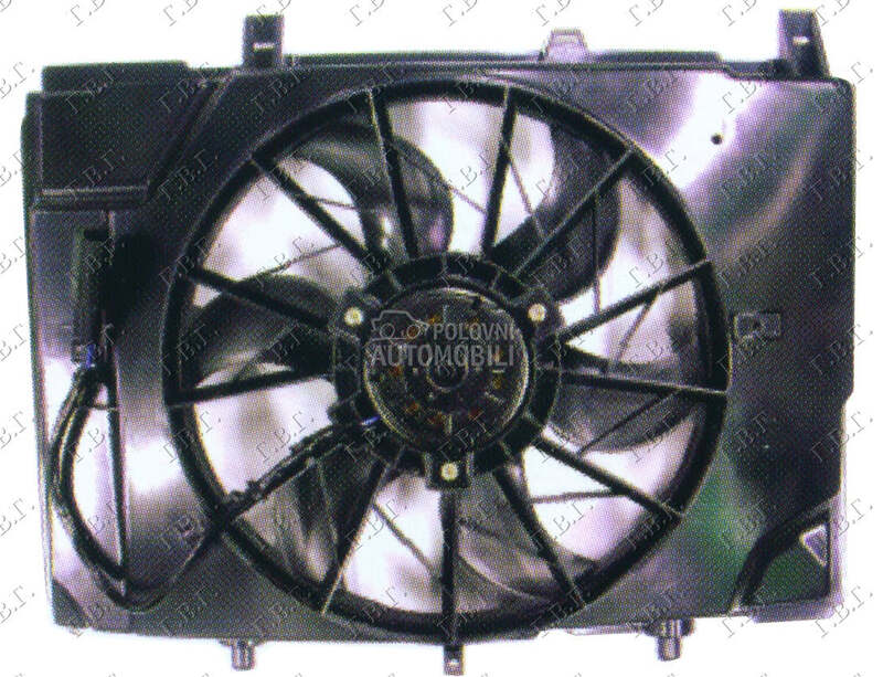 VENTILATOR HLADNJAKA KOMPLET ( za Mercedes Benz CLK Klasa od 1997. do 2002. god.