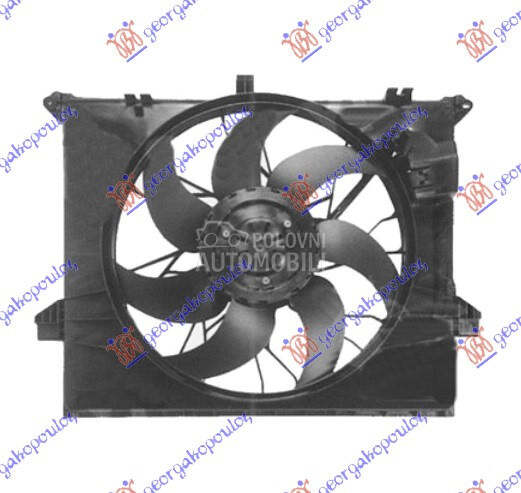 VENTILATOR KOMPLET (BENZIN/DIZ za Mercedes Benz ML Klasa od 2005. do 2011. god.