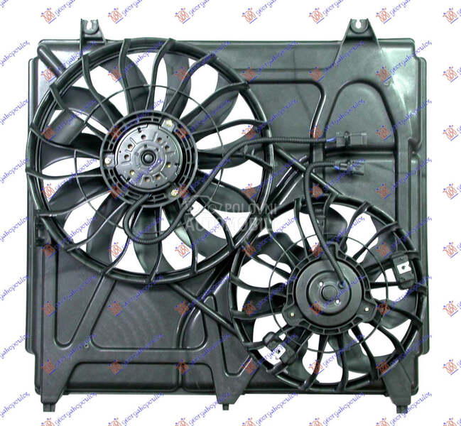 VENTILATOR (DUPLI) KOMPLET (BE za Kia Sorento od 2002. do 2009. god.
