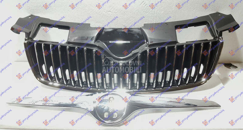PVC MASKA KOMPLET CRNA/HROM (L za Škoda Fabia od 2007. do 2010. god.