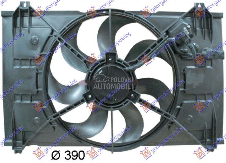 VENTILATOR KOMPLET (BENZIN) (3 za Kia Rio od 2005. do 2011. god.