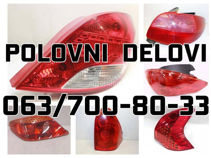 Stop svetla za Peugeot 206, 308, 104 ... od 2002. do 2016. god.