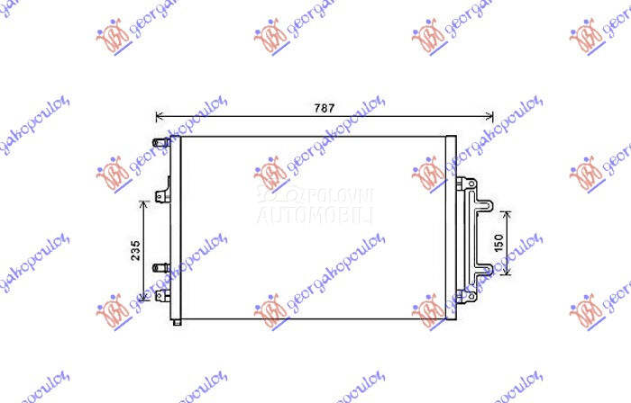 HLADNJAK MOTORA DODATNI 3.0/4. za Audi A8 od 2009. do 2013. god.