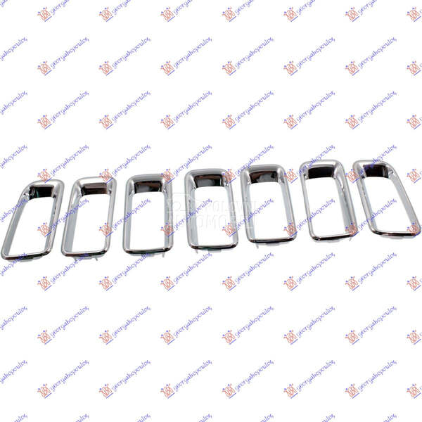 LAJSNA PVC MASKE HROM (7 KOM) za Jeep Compass od 2011. do 2016. god.