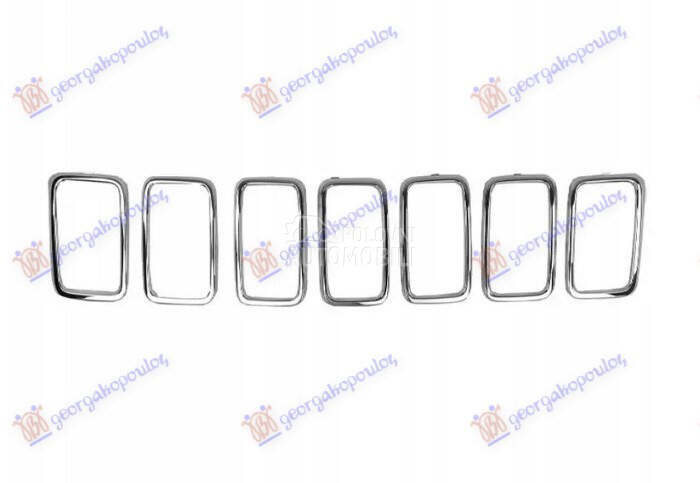 PVC MASKA HROM (SET 7 KOM) za Jeep Grand Cherokee od 2017. do 2021. god.