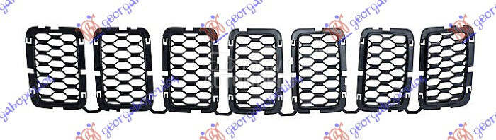 PVC MASKA CRNA SACE (SET 7 KOM za Jeep Grand Cherokee od 2017. do 2021. god.