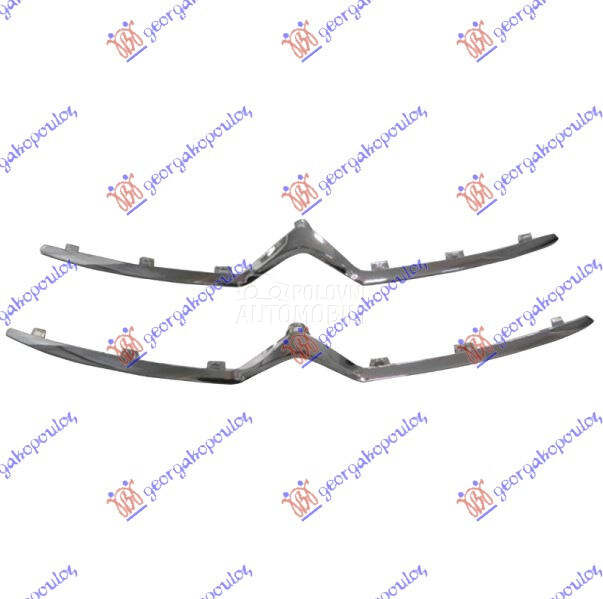 LAJSNA PVC MASKE HROM (SET 2 K za Citroen C4 od 2011. do 2020. god.