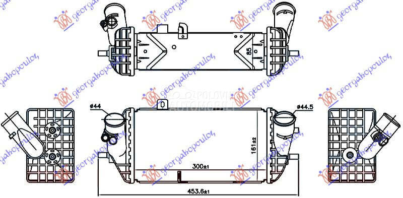HLADNJAK INTERKULERA 1.1-1.4 C za Hyundai i20 od 2014. do 2018. god.