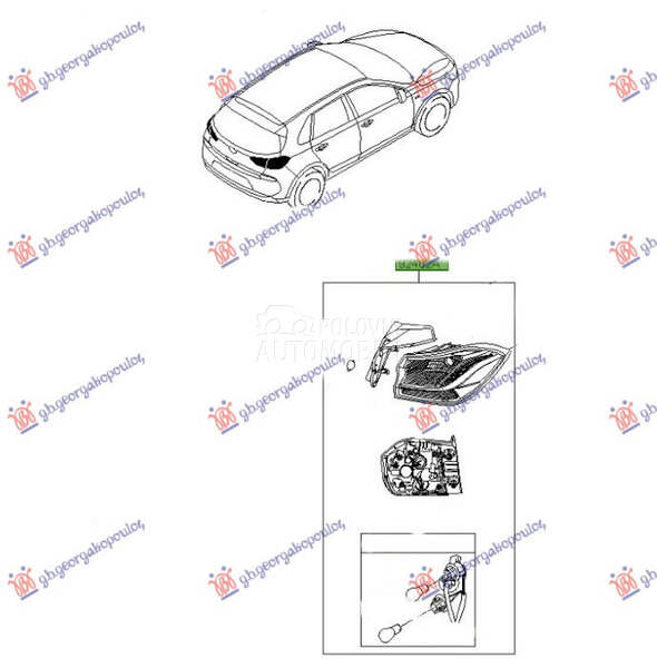 STOP LAMPA SPOLJASNJA (H/B) (O za Hyundai i30 od 2017. do 2020. god.