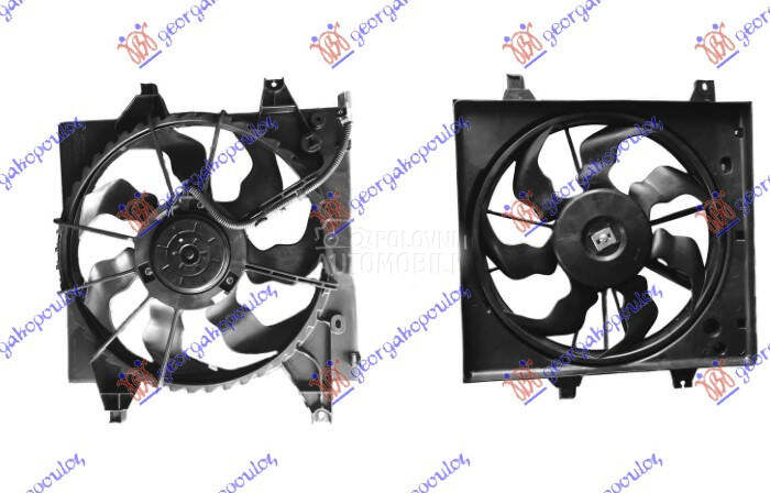 VENTILATOR KOMPLET (1.0 BENZIN za Kia Picanto od 2017. do 2024. god.