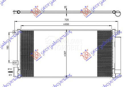 HLADNJAK KLIME 1.4i 16V TURBO za Opel Mokka od 2013. do 2016. god.
