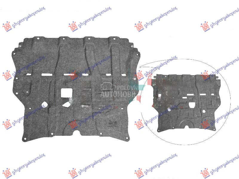 ZASTITA MOTORA PREDNJA PLASTIC za Mitsubishi Outlander od 2021. do 2025. god.