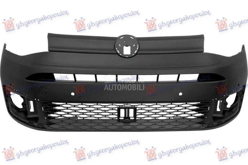 PREDNJI BRANIK MAT-CRNI (GORNJ za Volkswagen Caddy od 2020. do 2025. god.