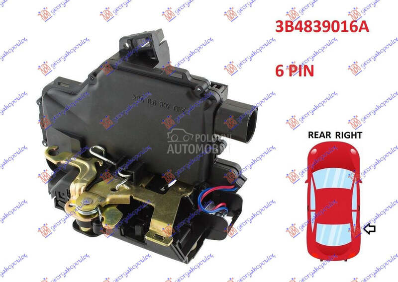 BRAVA ZADNJIH VRATA ELEKTRICNA za Volkswagen Passat od 1997. do 2000. god.