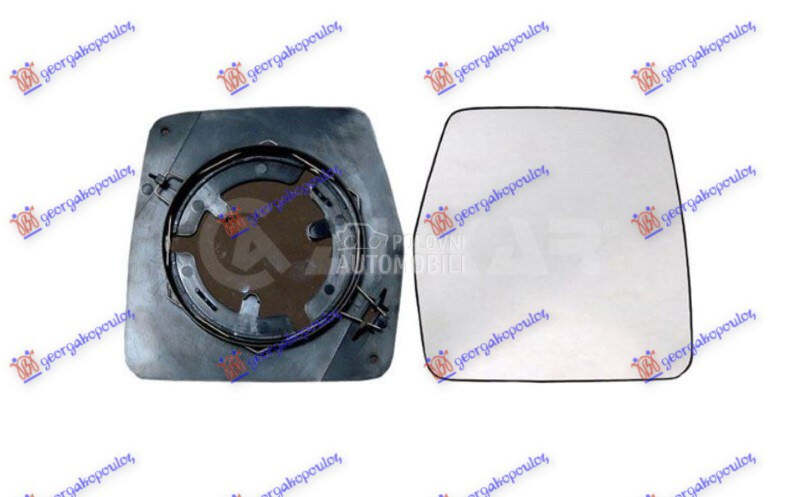 STAKLO RETROVIZORA (ZA MEHANIC za Peugeot Expert od 1995. do 2003. god.