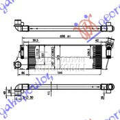 HLADNJAK INTERKULERA 1.5-1.9 D za Renault Scenic od 2003. do 2009. god.