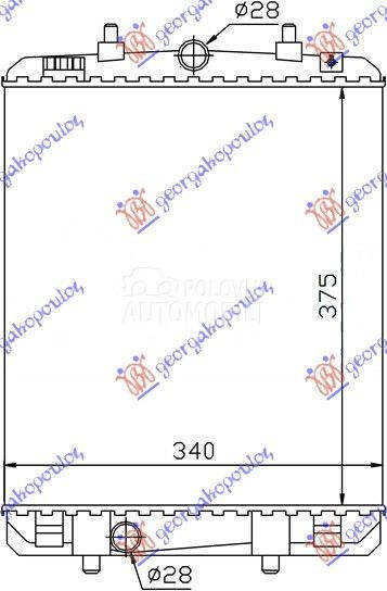 HLADNJAK MOTORA 1.4 HDi (37.4x za Citroen C1 od 2012. do 2014. god.