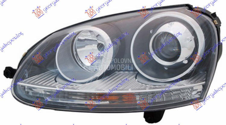 FAR XENON CRNI GTI (TYC) za Volkswagen Golf 5 od 2007. do 2009. god.