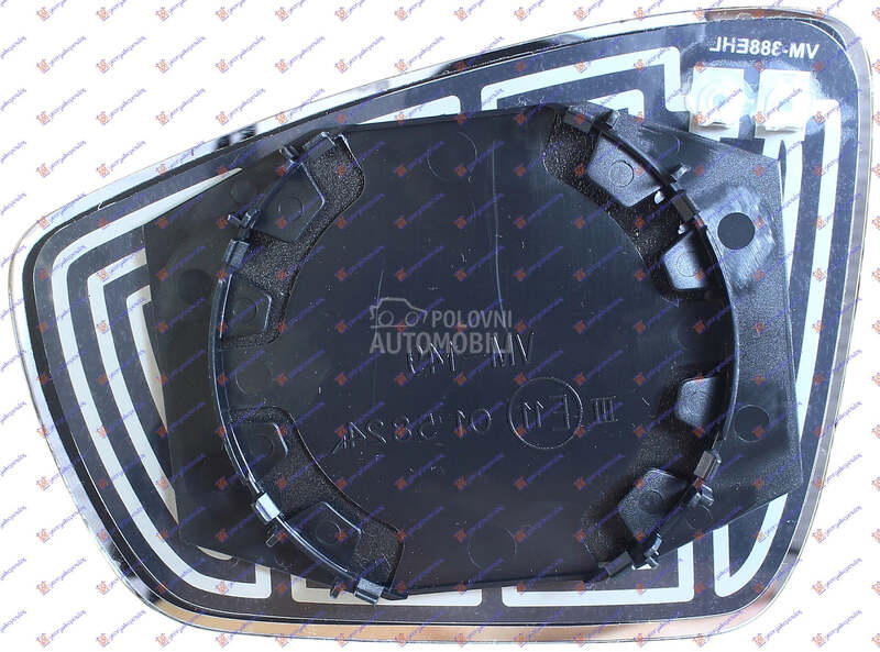 STAKLO RETROVIZORA SA GREJACEM za Volkswagen up! od 2016. do 2019. god.