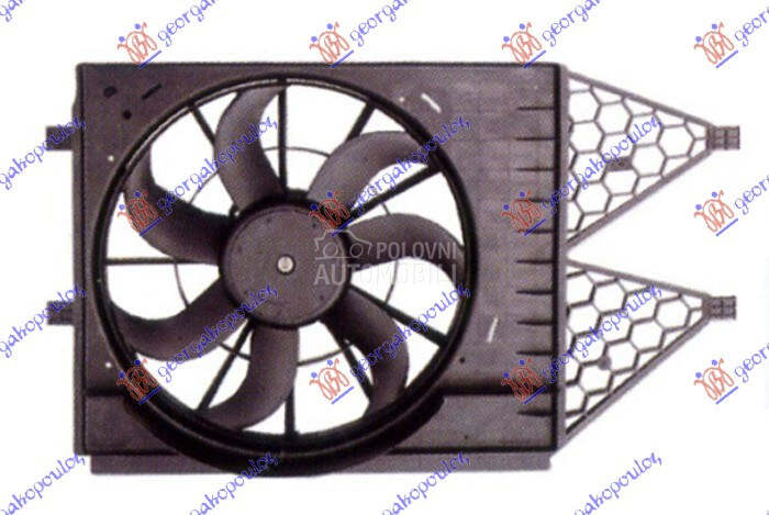 VENTILATOR KOMPLET (1.2/1.4TSI za Seat Toledo od 2012. do 2025. god.
