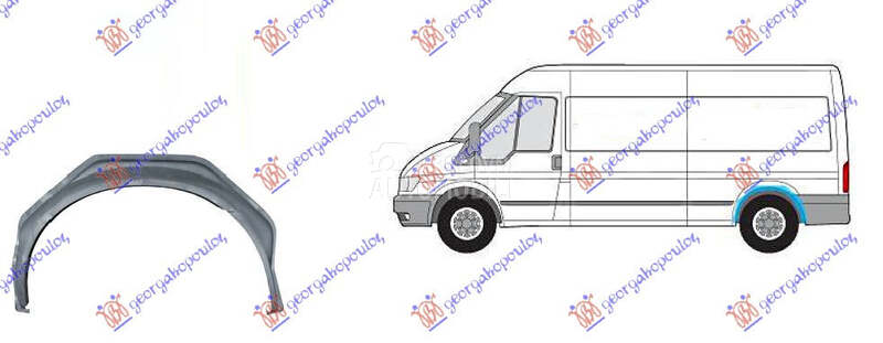 RUB UNUTRASNJI za Ford Transit Connect od 2006. do 2013. god.