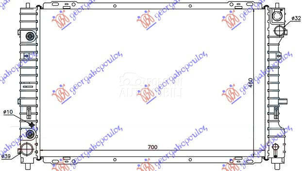 HLADNJAK MOTORA 3.0 i 24V (MAN za Mazda Tribute od 2002. do 2008. god.
