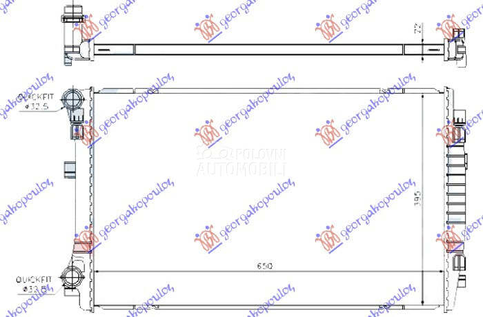 HLADNJAK MOTORA 1.0 TSi/1.2/1. za Cupra Formentor od 2020. do 2024. god. - 742006360