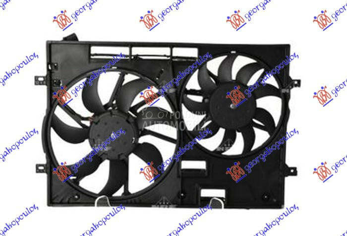 VENTILATOR (DUPLI) KOMPLET (1. za Volkswagen Tiguan od 2016. do 2020. god.