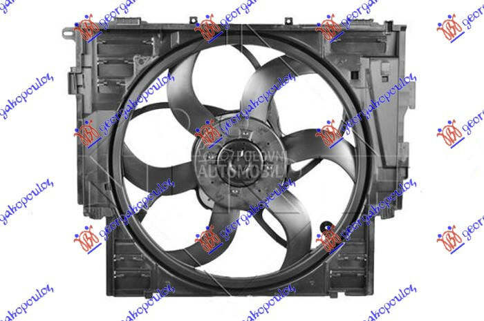 VENTILATOR KOMPLET (2.0 BENZIN za BMW Serija 5 od 2013. do 2016. god.
