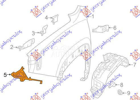 NOSAC PREDNJEG BLATOBRANA za Jeep Renegade od 2018. do 2025. god.