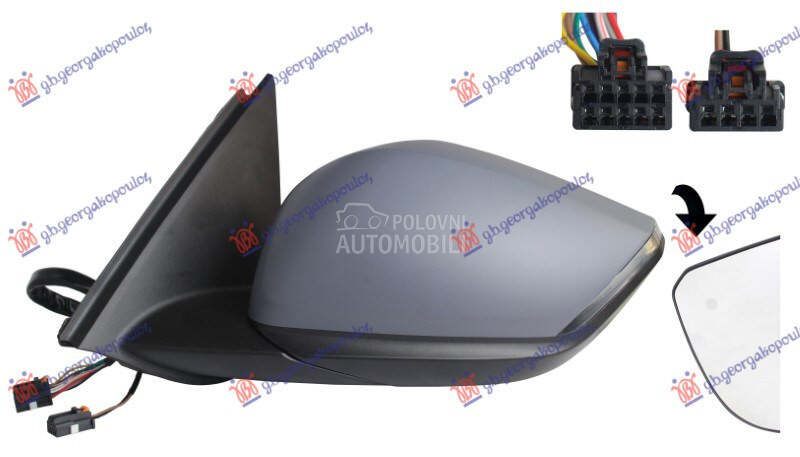 RETROVIZOR ELEKTRICNI SA GREJA za Citroen C4X od 2022. do 2025. god.