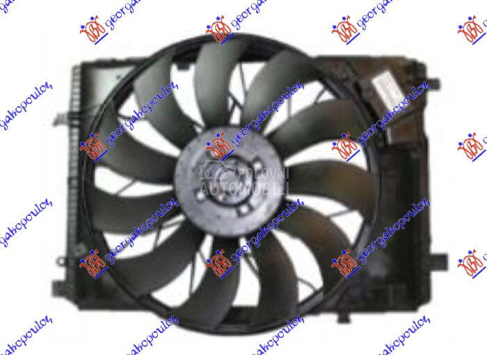 VENTILATOR KOMPLET (6.2 BENZIN za Mercedes Benz CLS Klasa od 2010. do 2014. god.