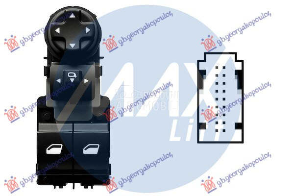 PREKIDAC U PREDNJIM VRATIMA (2 za Peugeot 208 od 2023. do 2025. god.