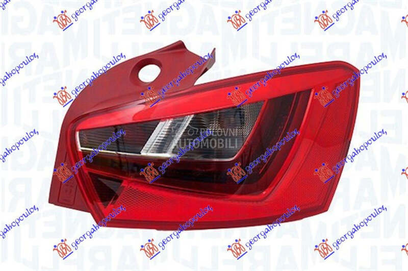 STOP LAMPA 5 VRATA CRVENO KUCI za Seat Ibiza od 2015. do 2017. god.