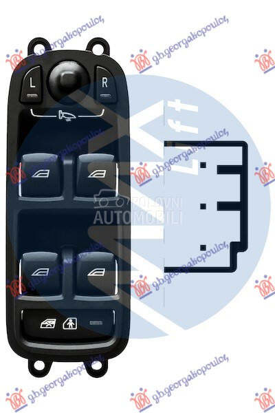 PREKIDAC U PREDNJIM VRATIMA (2 za Volvo V40 od 2012. do 2025. god.