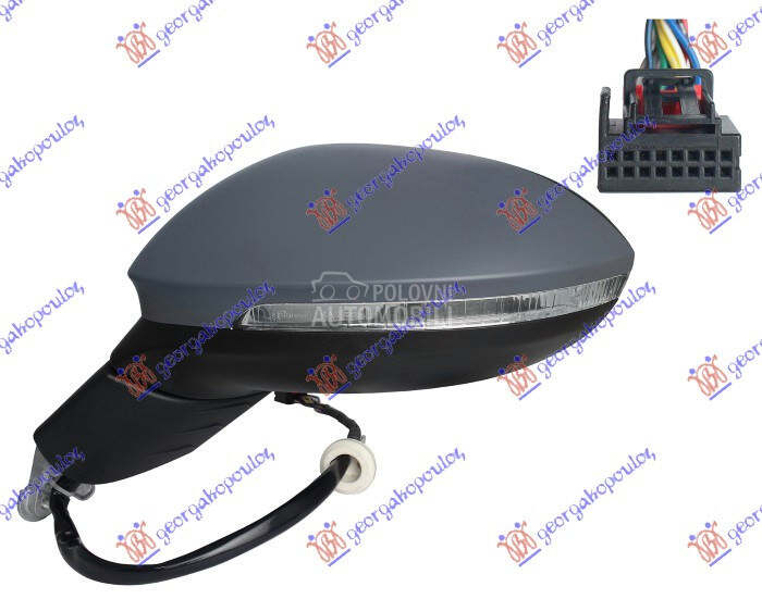 RETROVIZOR ELEKTRICNI SA GREJA za Volkswagen Golf 8 od 2020. do 2024. god.